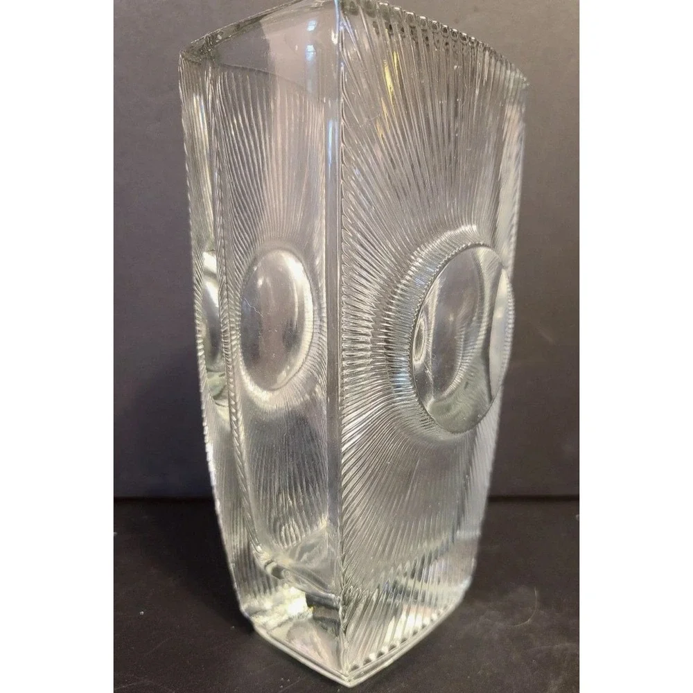 Vintage Slunce Osaka by Rudolf Jurnikl for Sklo Union Libochovice Glass Vase MCM